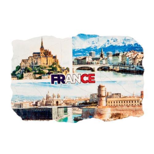 Fransa Temalı Fresco Magnet