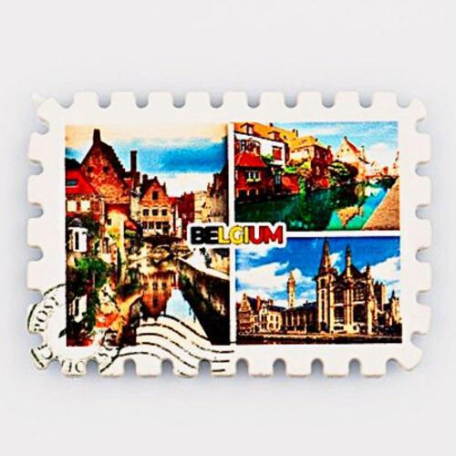 Belçika Temalı Pul Magnet