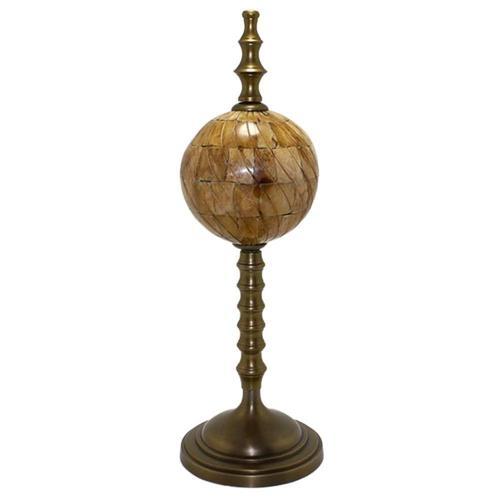 Ayaklı Dünya Küre Ev Ofis Masa Dekoru Döner Antik Dünya Küre 13x42cm