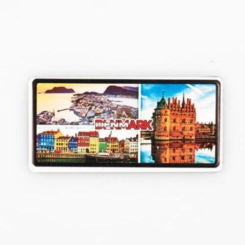 Danimarka Temalı Plaka Magnet