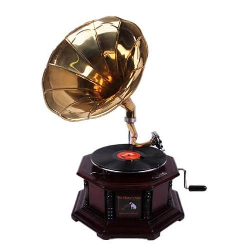 Gramofon Kurmalı Plak Çalar Sekizgen 533 ASIG527