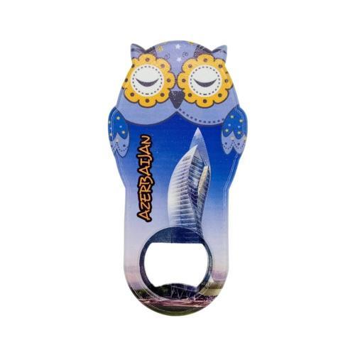 Azerbaycan Temalı Baykuş Magnet Kapak Açacak