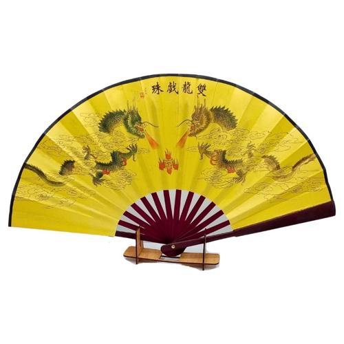 Çin Bambu Keten Kumaş Yelpaze Orta Çanta Boy No.1