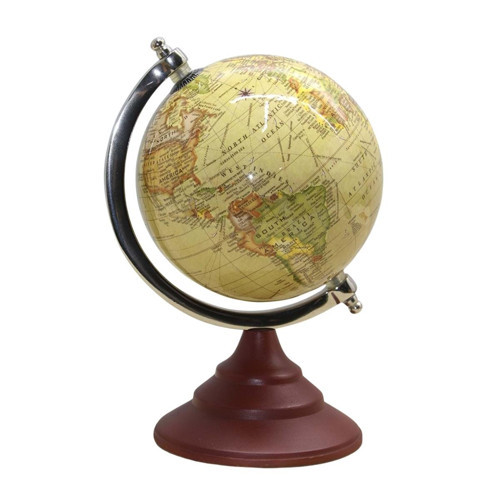 Dünya Küre Stantlı Dekoratif Döner World Globe SL339-A 26cm