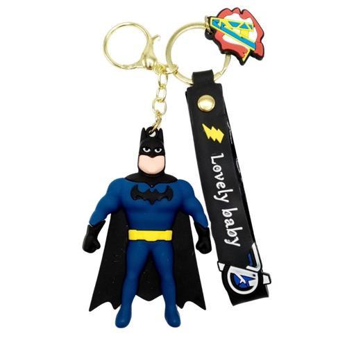Batman 3D Silikon Anahtarlık Gold Metal