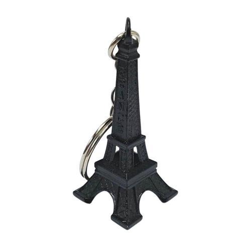 Paris Eyfel Kulesi 3D Metal Anahtarlık Siyah