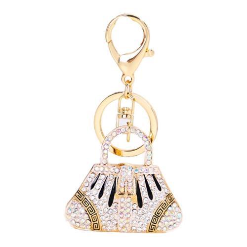 Kristal Taşlı Çanta Anahtarlık Siyah No.1