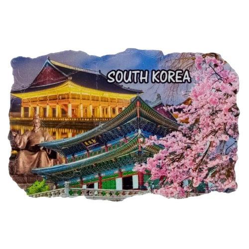 Güney Kore Temalı Fresco Magnet