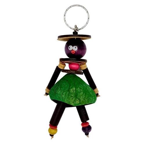 Mangis Anahtarlik Yerli Kadın Figürü Yeşil