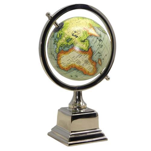 Dünya Küre Stantlı Dekoratif Döner World Globe Sl340-C 26cm