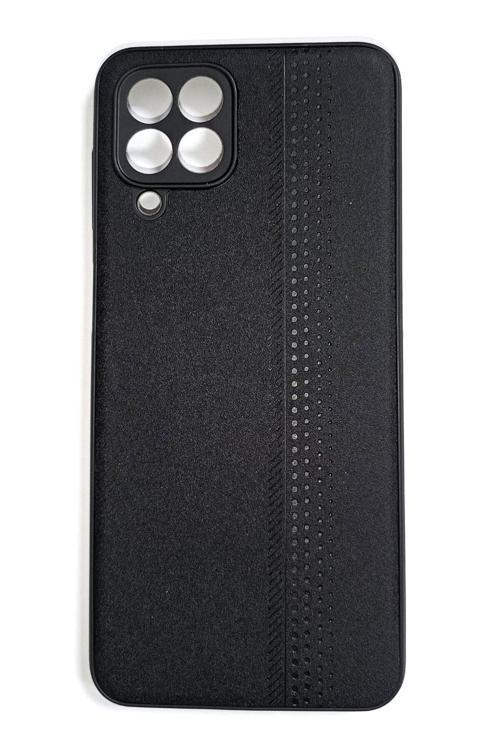 Samsung Galaxy M33 Uyumlu Deri Görünümlü Yumuşak Süet Kılıf Siyah