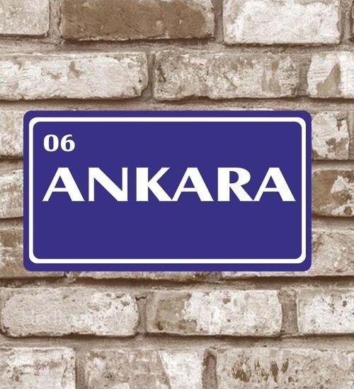 Metal Plaka Ankara 06 Retro Poster (29x15)