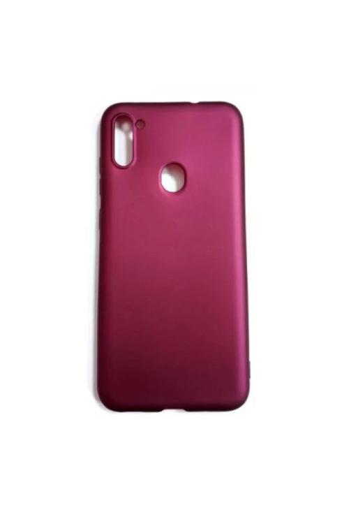 Samsung Galaxy A11/M11 Uyumlu Yumusak Slikon Kılıf Mürdüm