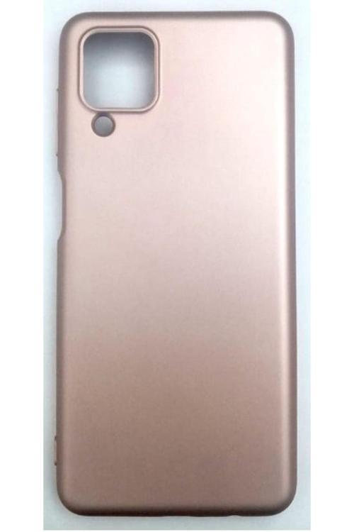 Samsung Galaxy A12/M12 Uyumlu Rose Gold Yumusak Slikon Kilif