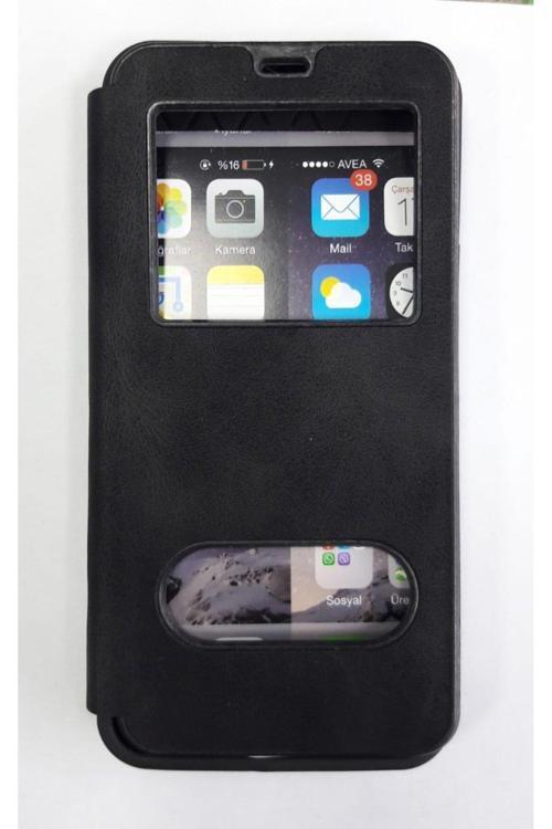 Xiaomi Redmi 10C Uyumlu Kapaklı Gizli Mıknatıslı Magnum Kılıf Siyah