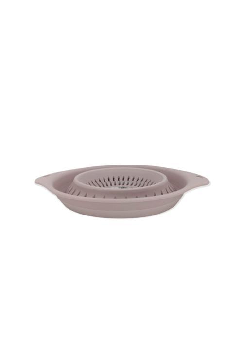 Akordiyon Çok Amaçlı Katlanır Süzgeç Gül Kurusu