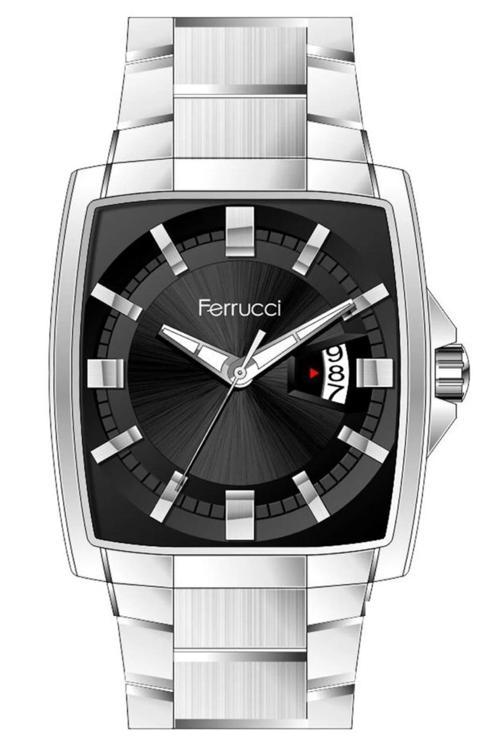 Dikdörtgen Büyük Kadran Takvimli Şık Erkek Kol Saati