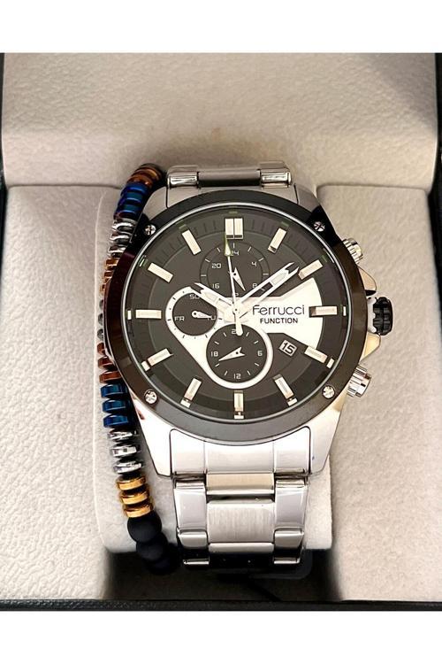 Spor Şık Model Fonksiyonlu&Takvimli Erkek Kol Saat+Bileklik