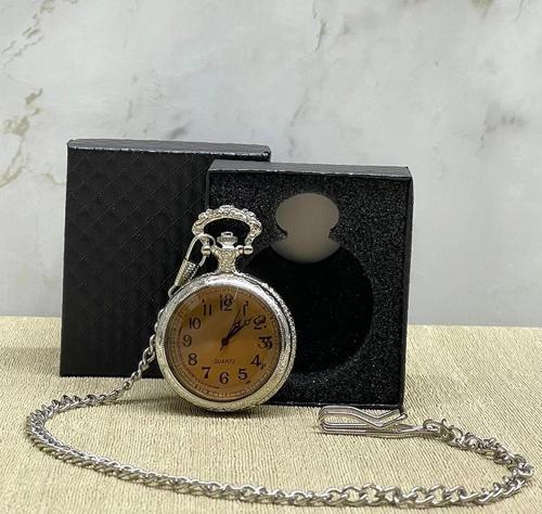 MDB Özel Kutulu Camlı Gümüş Köstekli Saat