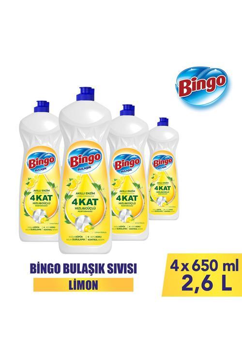 Sıvı Elde Bulaşık Deterjanı Limon 650ml X 4 Adet