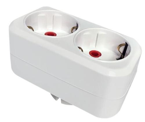 İkili Topraklı Fiş-Priz Düz Tip Beyaz (001 170 033006 00 00)