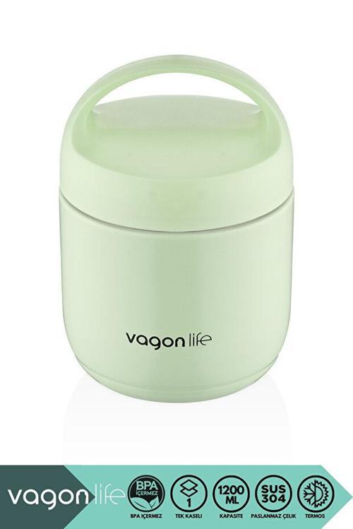 BL10104 1200ml Yeşil Çelik Saklama Kabı