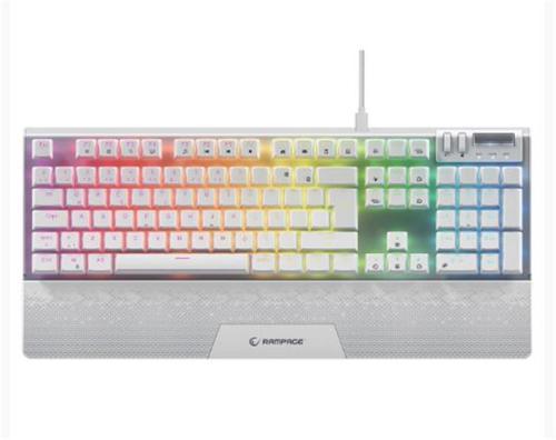 Carbon Beyaz RGB Q Gaming Oyuncu Klavye Bilek Destekli Red Switch