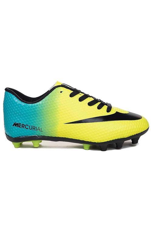 Wlk Sarı Turkuaz Krampon Erkek Futbol Ayakkabı