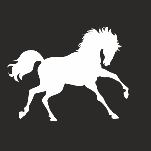 At Sticker 17x17 Cm Beyaz