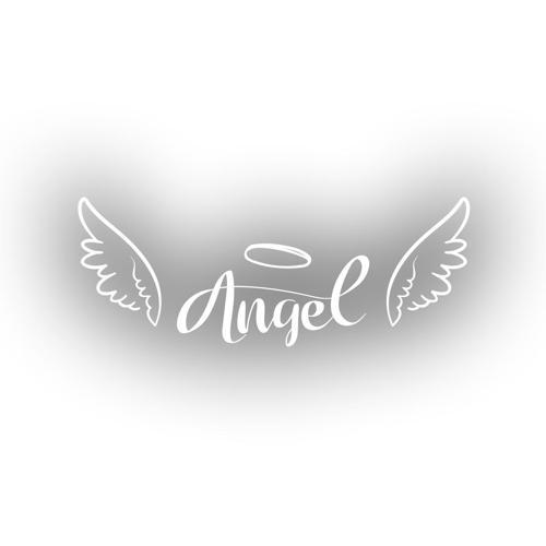 Angel Sticker 17x17 Cm Beyaz