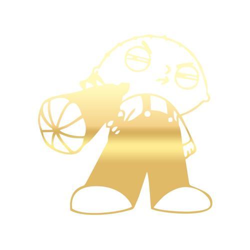 Araba Stickeri 17x17 Cm Gold