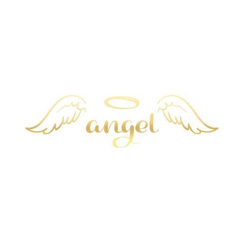 Angel Sticker 17x17 Cm Gold