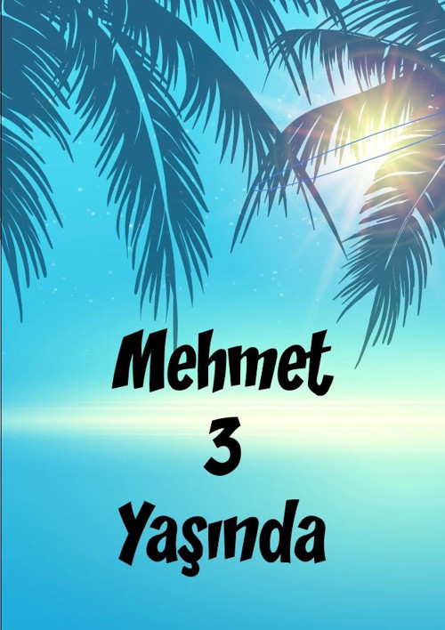 Hawaii Temalı Doğum Günü Afişi 35X50 cm