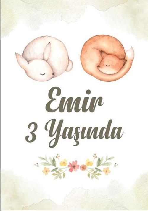 Uyuyan Tilki ve Tavşan Temalı Doğum Günü Afişi 50X70 cm