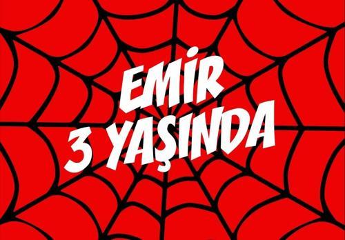 Örümcek Adam Temalı Doğum Günü Afişi 70X100 cm