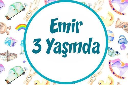 Oyuncaklar Temalı Doğum Günü Afişi 50X70 cm