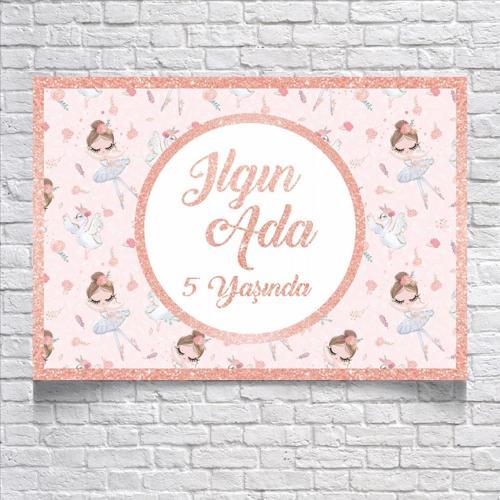 Balerin Temalı Doğum Günü Afişi 35X50 cm