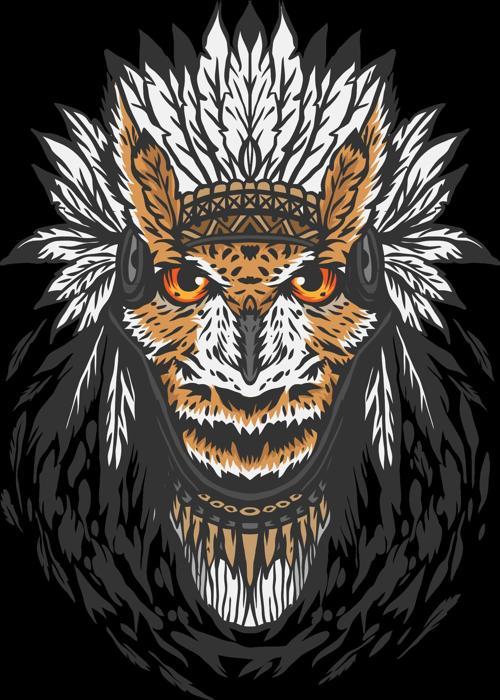 Baykuş Sticker 10x10 cmRenkli Sticker