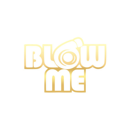 Blow Me Araba Sticker 17x17 Cm Gold