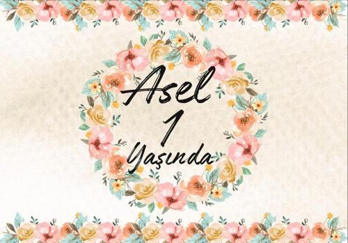 Çiçek Temalı Doğum Günü Afişi 70X100 cm