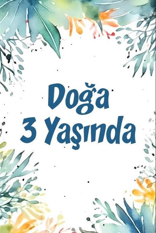 Çiçekler Temalı Doğum Günü Afişi -8 50X70 cm