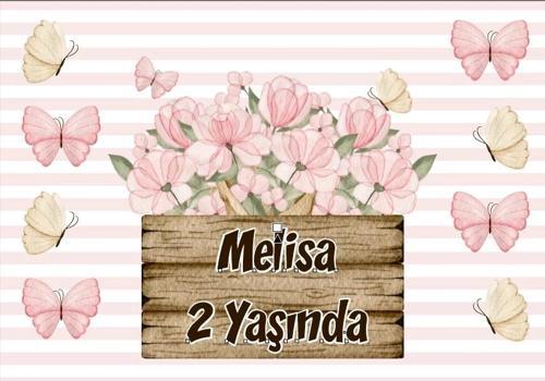 Çiçek Temalı Doğum Günü Afişi 70X100 cm