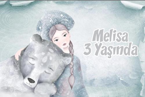 Ayıcık ve Prenses Temalı Doğum Günü Afişi 50X70 cm