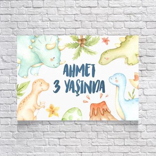 Dinazor Temalı Doğum Günü Afişi 70x100 Cm