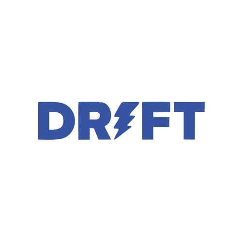 Drift Araba Sticker 17x17 Cm Mavi