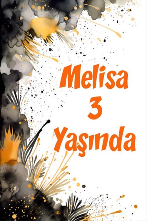 Karanlık Çiçekler Temalı Doğum Günü Afişi 70X100 cm