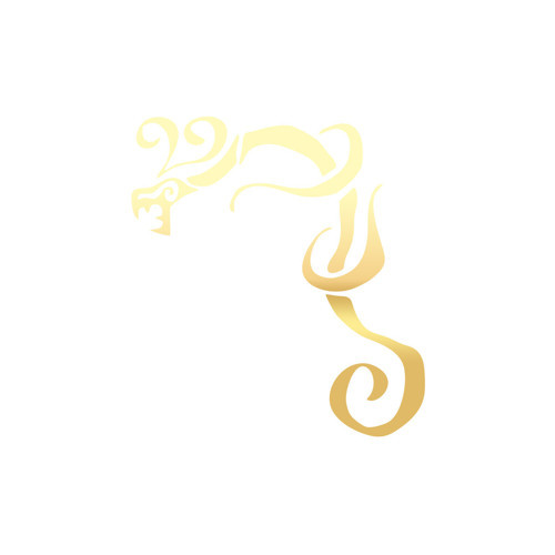 Ejderha Araba Sticker 17x17 Cm Gold