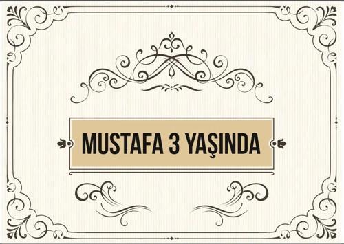 Krem Çerçeveli Doğum Günü Afişi 70X100 cm