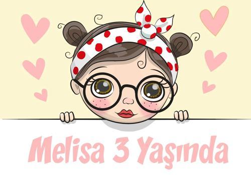 GEnç Kız Temalı Doğum Günü Afişi 100X150 cm