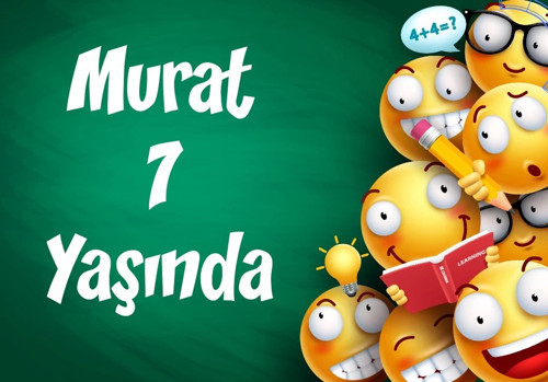 Emojiler Doğum Günü Afişi 50X70 cm